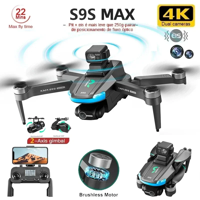 NEW S9S MAX MINI Drone 4K 2-Ax - Drone Aerial Photography 评论和价格