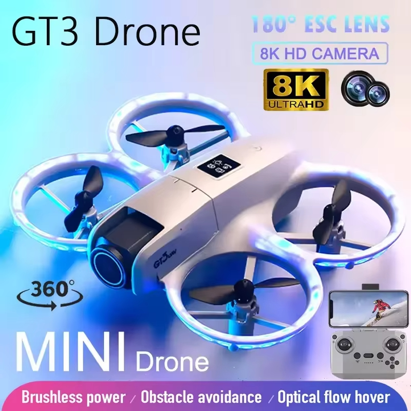 NEW GT3 Mini Drone 8K HD Dual  - Drone Thermal Imaging 评论和价格