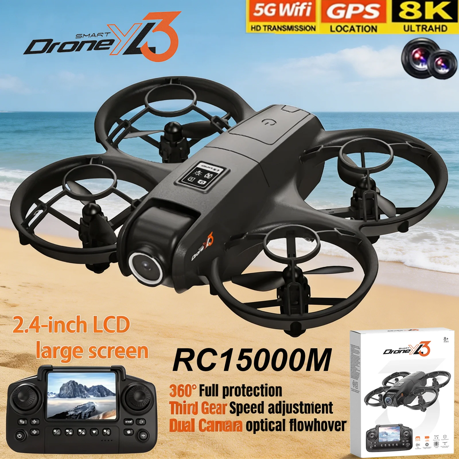 New YL3 RC Drone 8K 1080P Wide - Drone Surveying 评论和价格